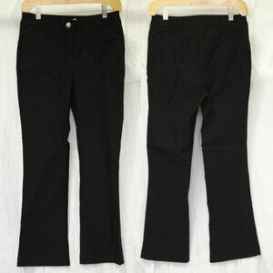 Nanette Lepore Black bootcut slacks trousers Pants 6